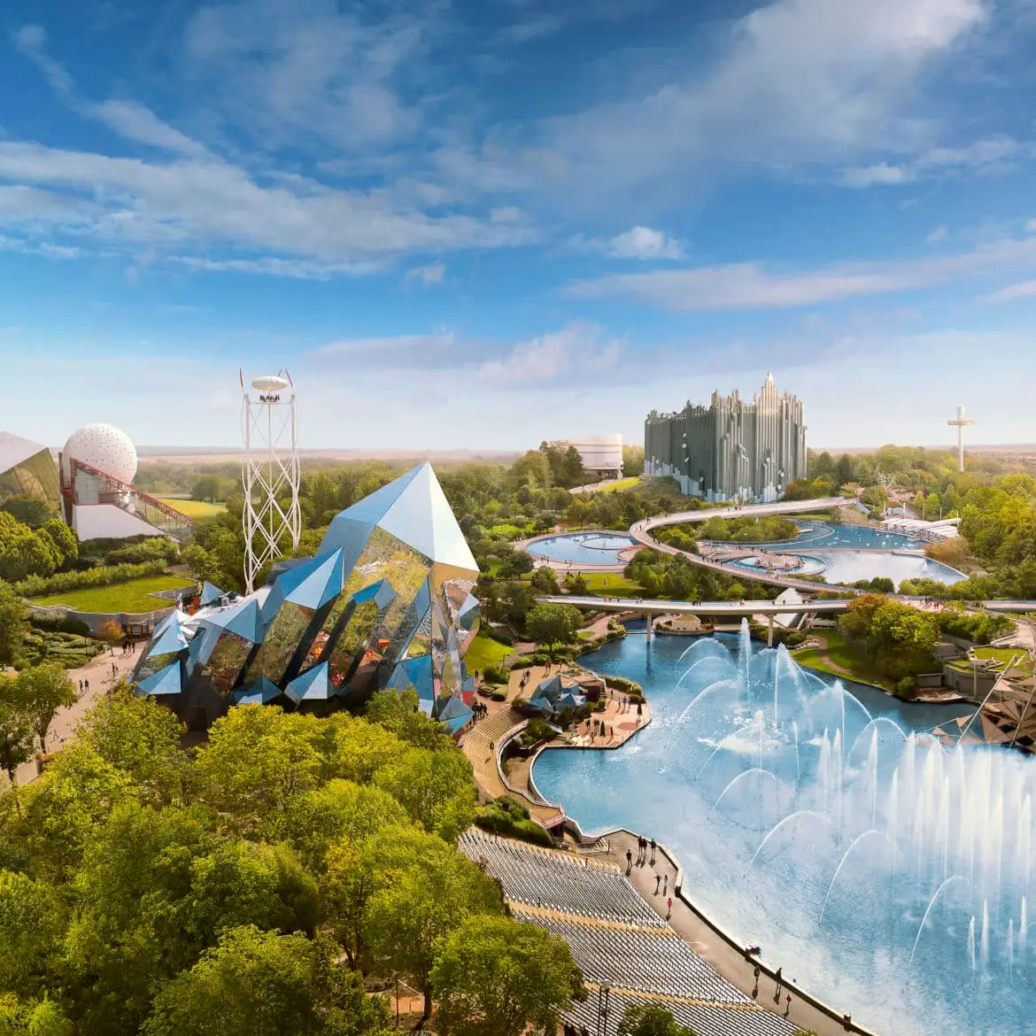 Vue d’ensemble Parc Futuroscope
