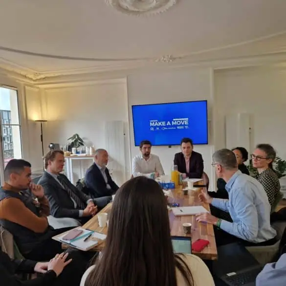 Réunion du Groupement logistique et flottes durables avec Damien Adam