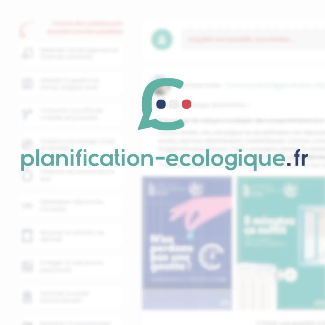 Planification-ecologique.fr Une plateforme pour favoriser les échanges entre élus et acteurs du secteur privé au service de la transition