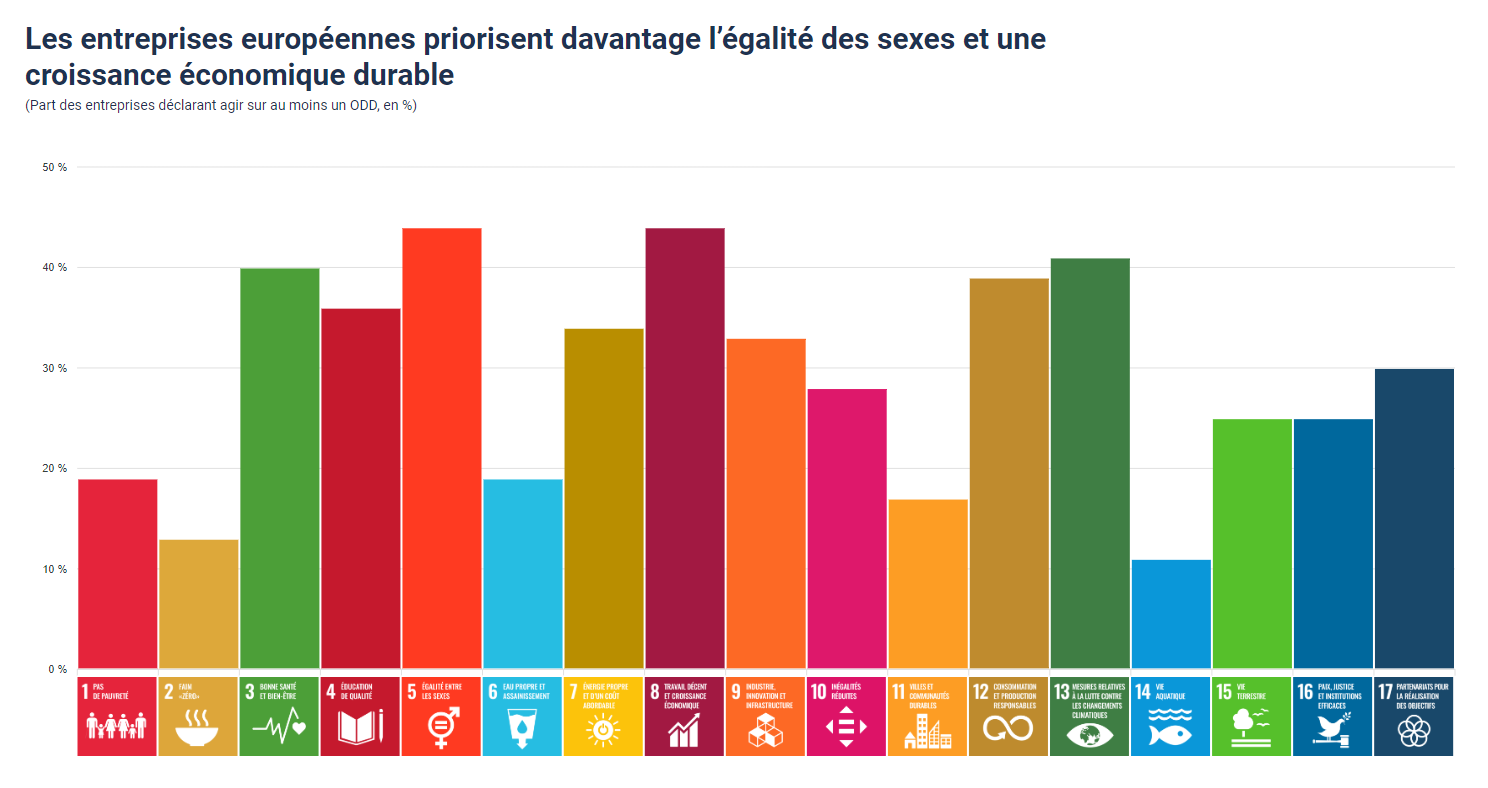 Résultats Baromètre «ODD et Entreprises européenne en action» 2024