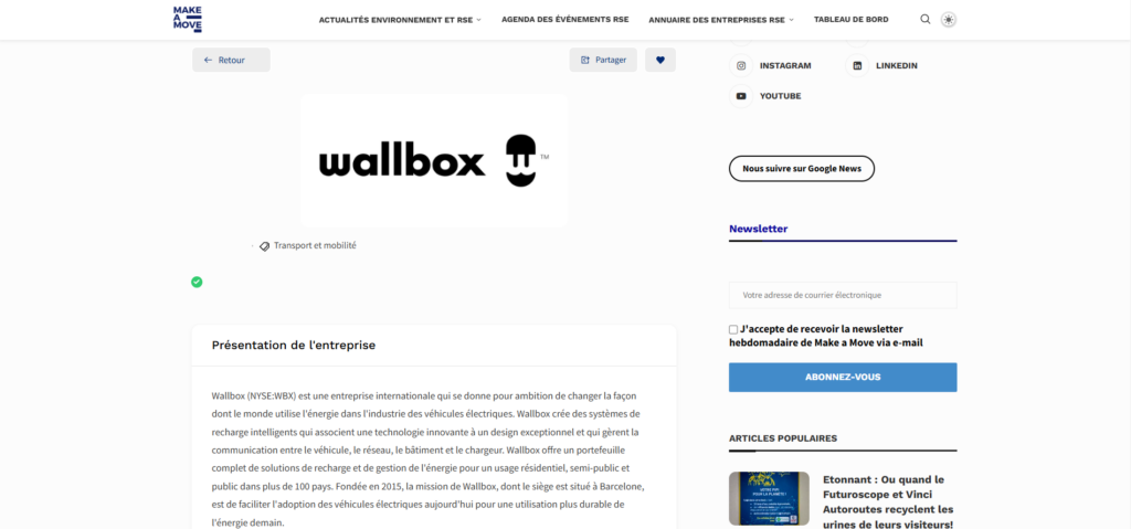 Wallbox standard